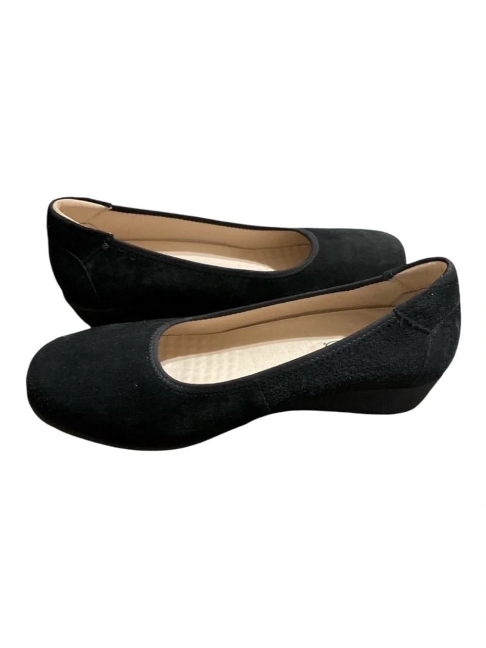 PROPÉT YARA Black Suede/Leather 1” Wedge Slip-Ons Gothic BALLETCORE Mini…